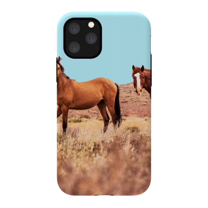 iPhone 11 Pro StrongFit Horses by Uma Prabhakar Gokhale