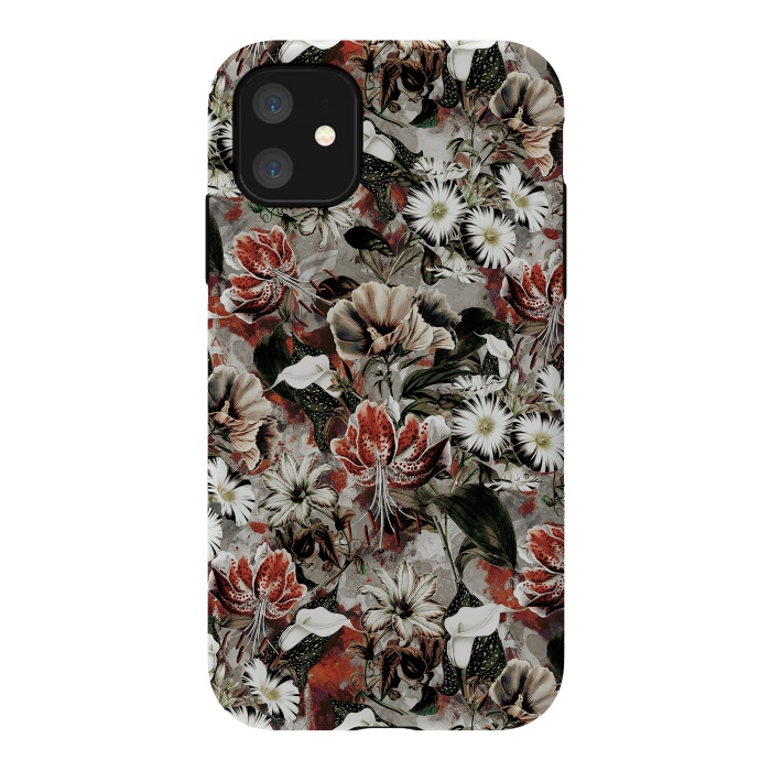 iPhone 11 StrongFit Floral Fall by Riza Peker
