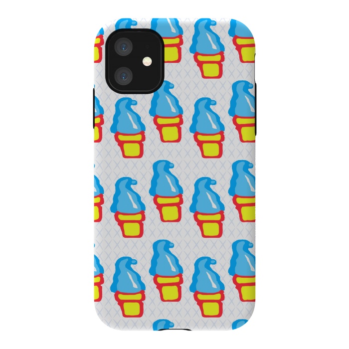 iPhone 11 StrongFit We All Scream for Ice Cream by Bettie * Blue