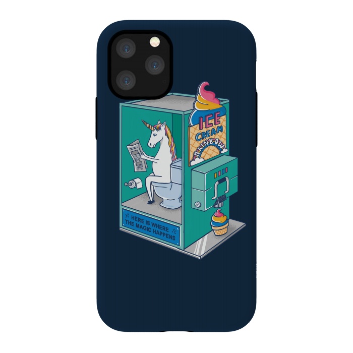 iPhone 11 Pro StrongFit Ice Cream Rainbow blue by Coffee Man