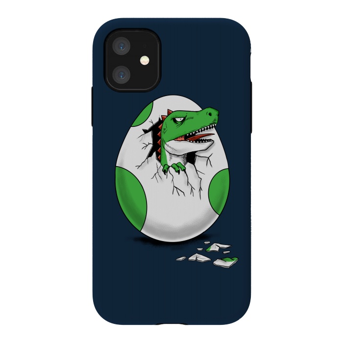 iPhone 11 StrongFit Dinosaur egg by Coffee Man