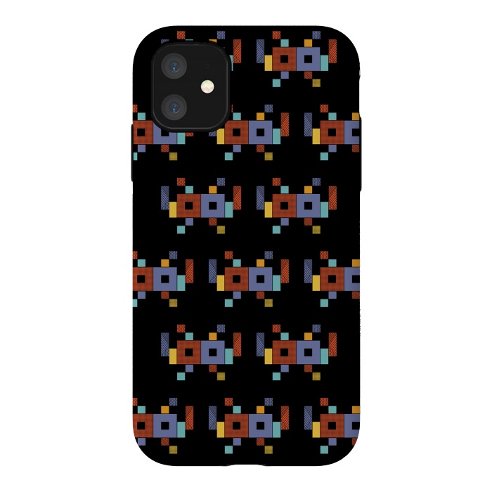 iPhone 11 StrongFit Retro Cubism by Coffee Man