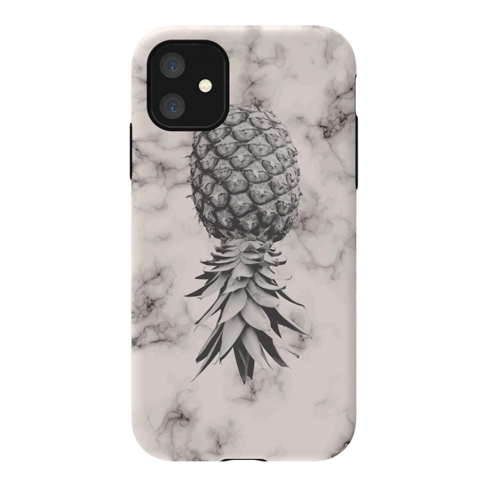 iPhone 11 StrongFit Marble Texture Seamless Pattern Pineapple 052 by Jelena Obradovic