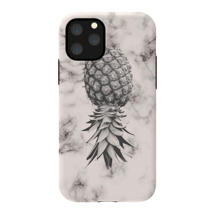 iPhone 11 Pro StrongFit Marble Texture Seamless Pattern Pineapple 052 by Jelena Obradovic