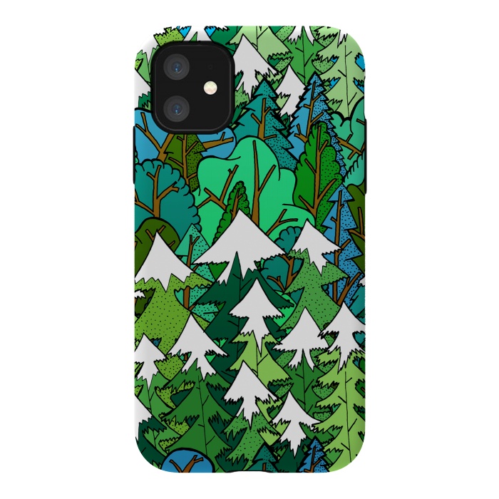 iPhone 11 StrongFit Winter's Forest by Steve Wade (Swade)