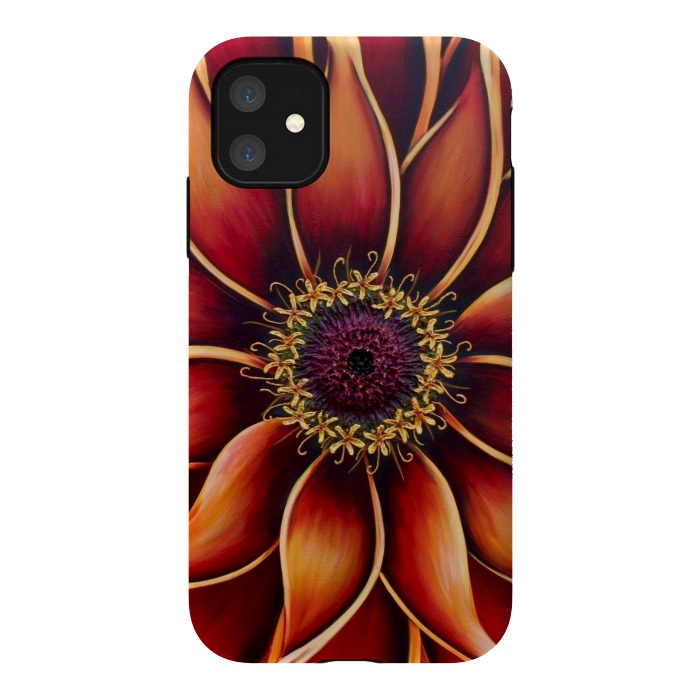iPhone 11 StrongFit Zinnia by Denise Cassidy Wood