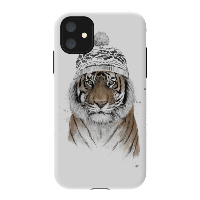 iPhone 11 StrongFit Siberian tiger by Balazs Solti