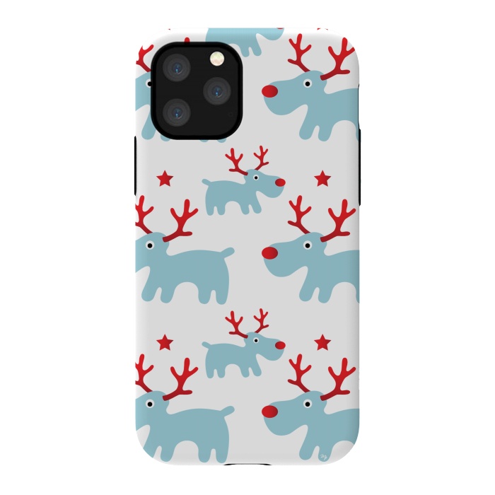 iPhone 11 Pro StrongFit Cute Reindeers by Martina