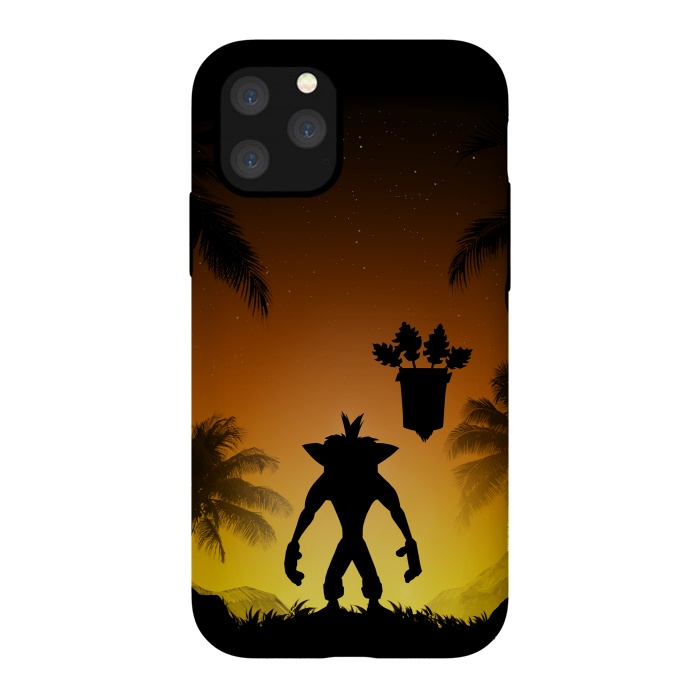 iPhone 11 Pro StrongFit Protector of the island by Denis Orio Ibañez