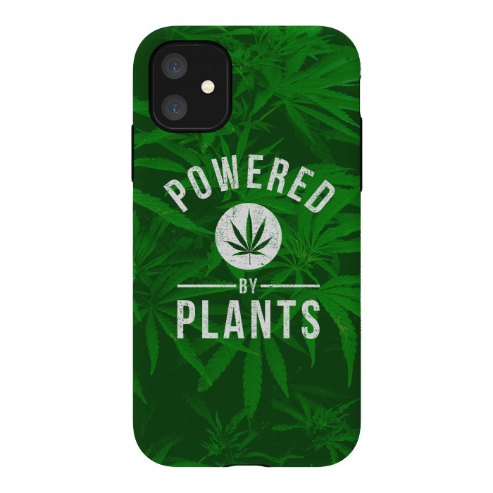 iPhone 11 StrongFit Powered by Plants by Mitxel Gonzalez
