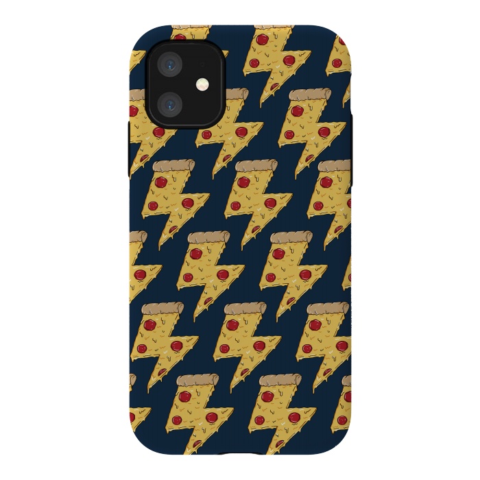 iPhone 11 StrongFit Pizza Power Pattern by Coffee Man