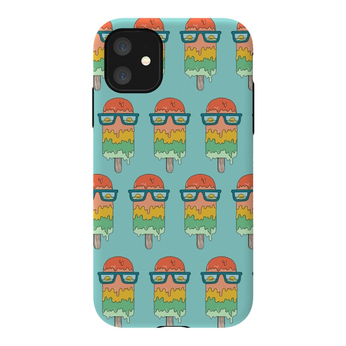 iPhone 11 StrongFit Hot Ice Cream pattern green by Coffee Man