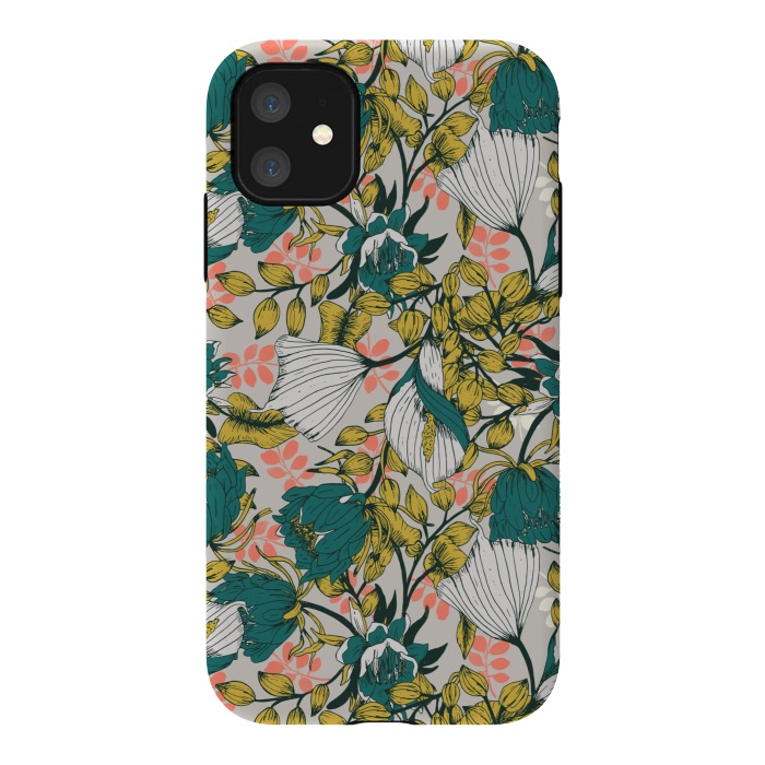 iPhone 11 StrongFit Vintage garden bloom by Mmartabc