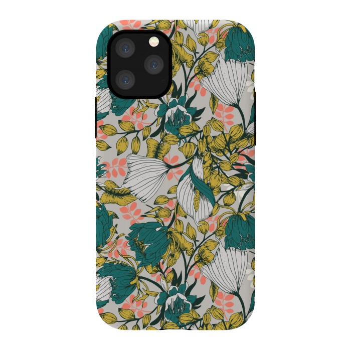 iPhone 11 Pro StrongFit Vintage garden bloom by Mmartabc