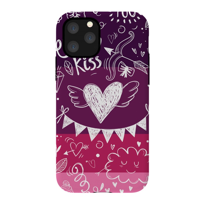 iPhone 11 Pro StrongFit Love in four colors by Rossy Villarreal