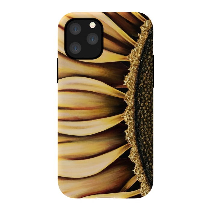iPhone 11 Pro StrongFit Sunflower by Denise Cassidy Wood