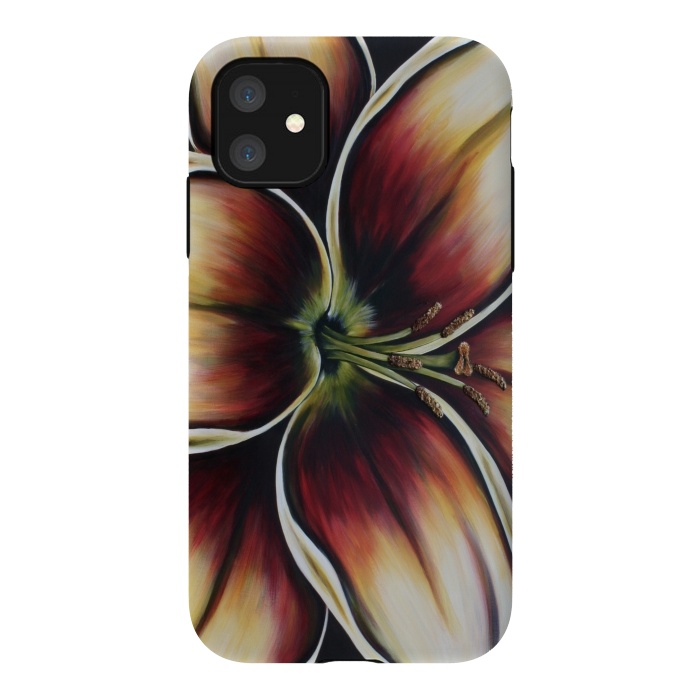 iPhone 11 StrongFit Sunset Lily by Denise Cassidy Wood