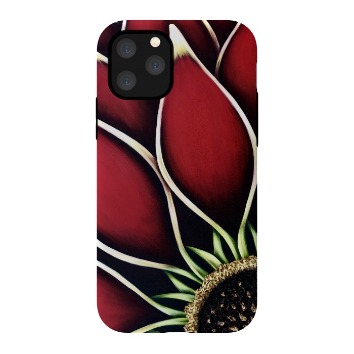 iPhone 11 Pro StrongFit Red Dahlia by Denise Cassidy Wood