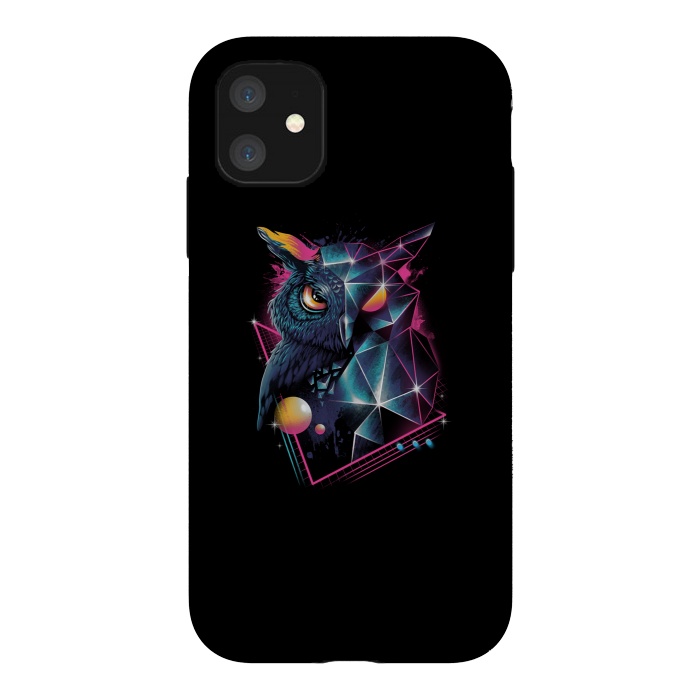 iPhone 11 StrongFit Rad Owl by Vincent Patrick Trinidad