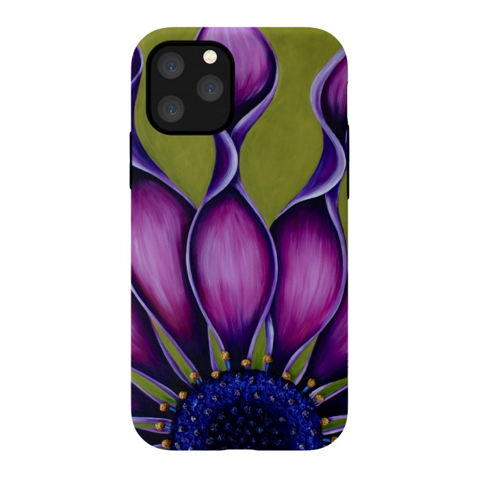 iPhone 11 Pro StrongFit Purple African Daisy by Denise Cassidy Wood
