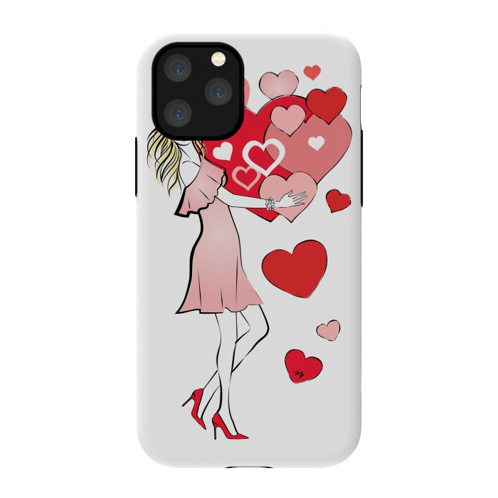 iPhone 11 Pro StrongFit Queen of Hearts by Martina