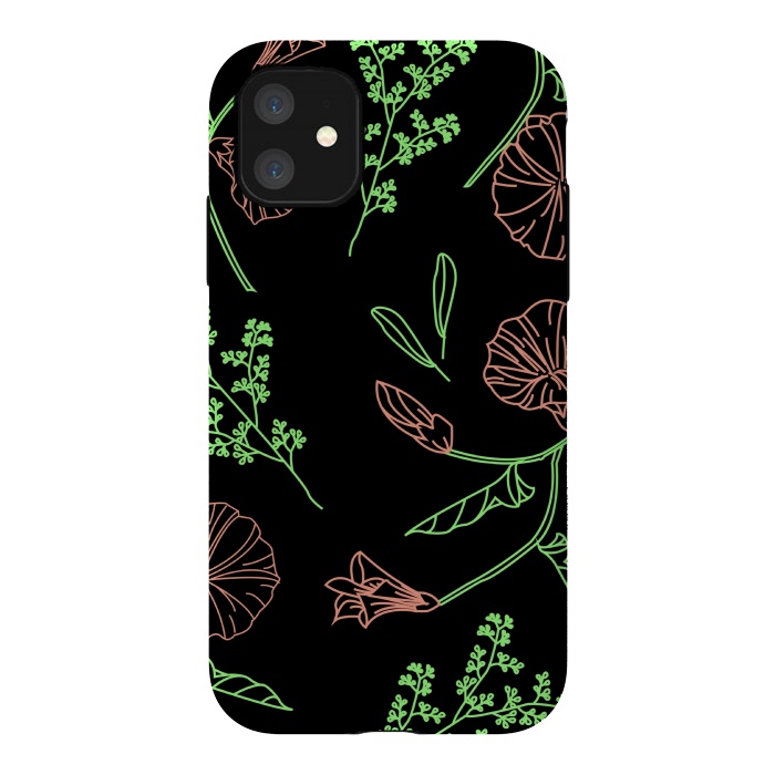 iPhone 11 StrongFit floral design 3 by MALLIKA