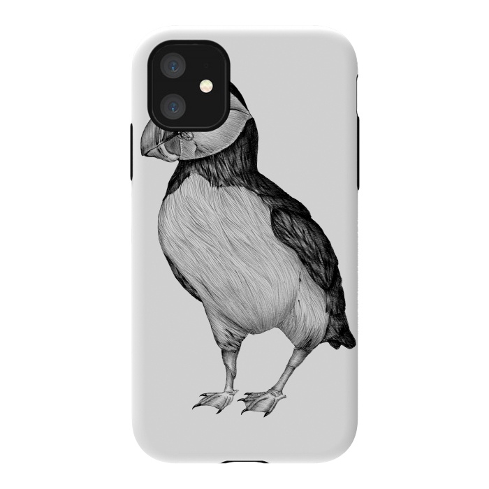 iPhone 11 StrongFit Little Puffin by ECMazur 
