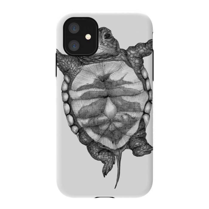 iPhone 11 StrongFit Little Baby Turtle  by ECMazur 