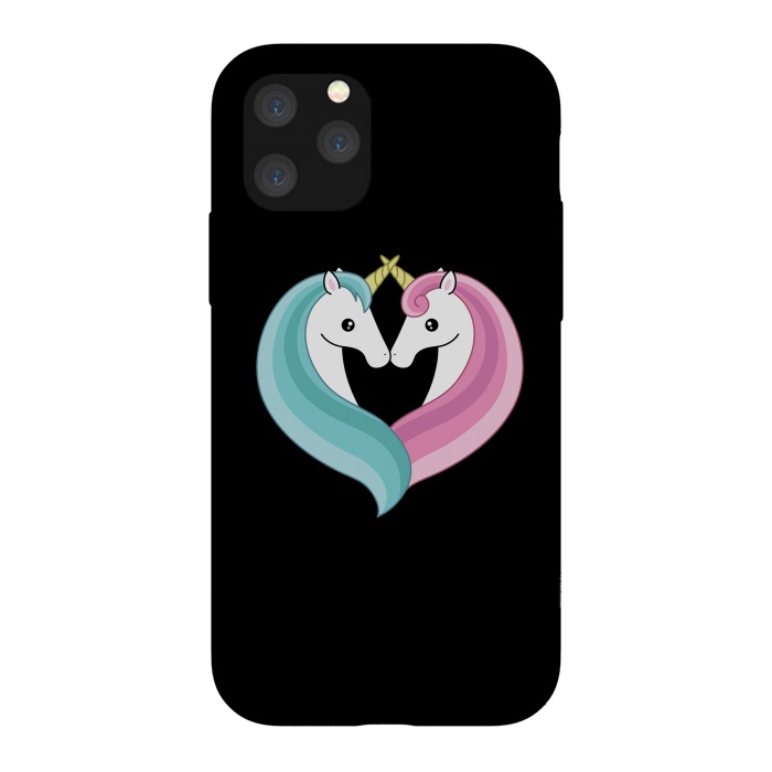 iPhone 11 Pro StrongFit Unicorn heart by Laura Nagel