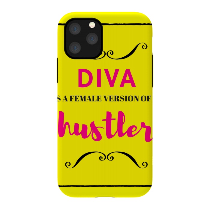 iPhone 11 Pro StrongFit diva female version of hustler by MALLIKA