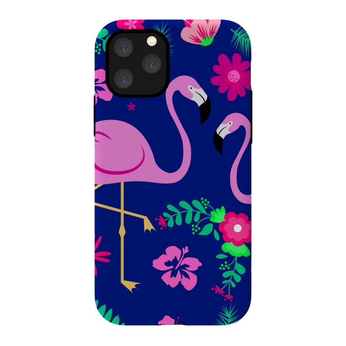iPhone 11 Pro StrongFit flamingo pattern by MALLIKA