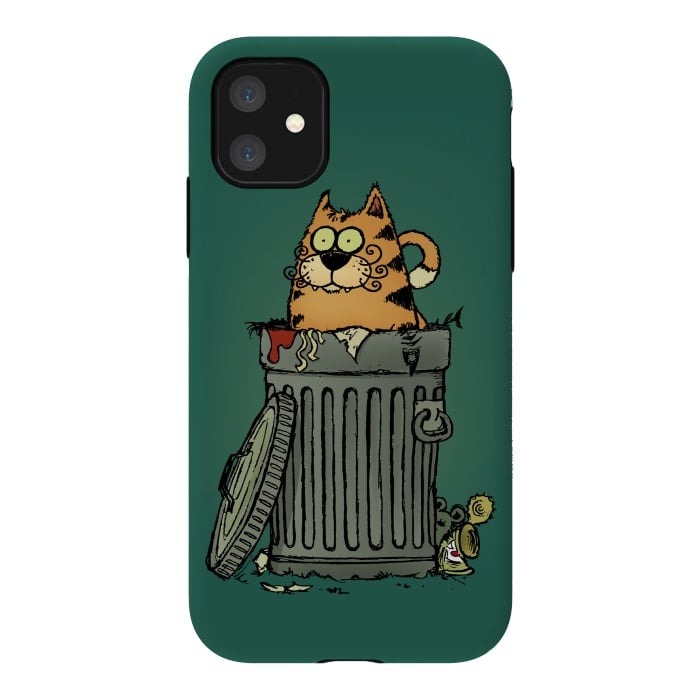 iPhone 11 StrongFit Stray Cat by Mangulica