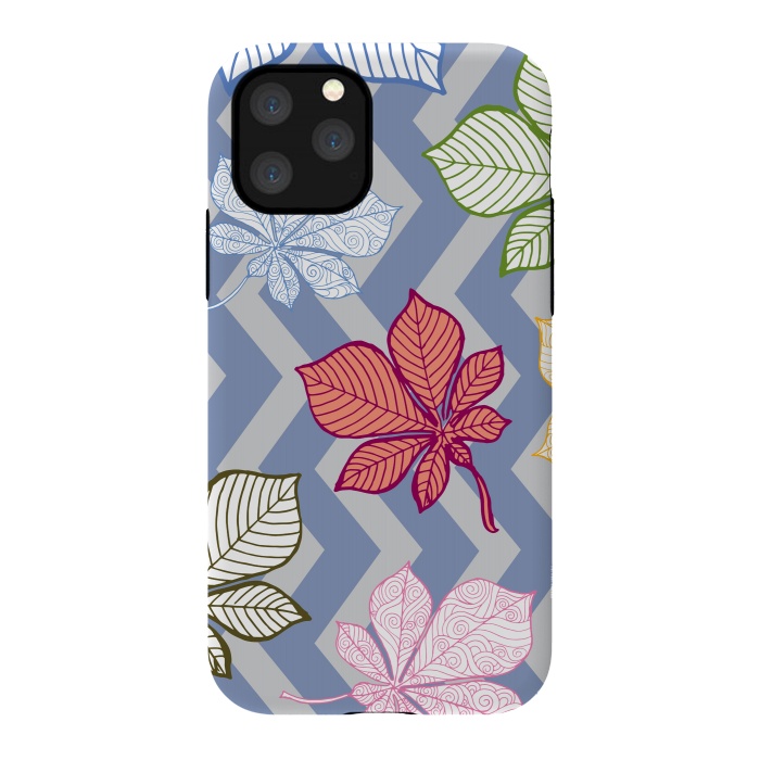 iPhone 11 Pro StrongFit Autumn Leaves Pattern IV by Bledi