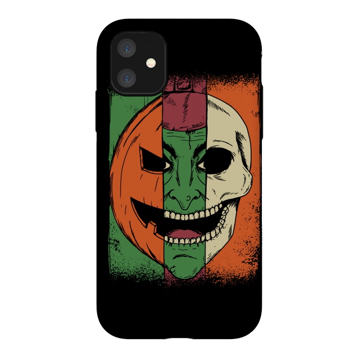 iPhone 11 StrongFit Monsters Faces by Coffee Man