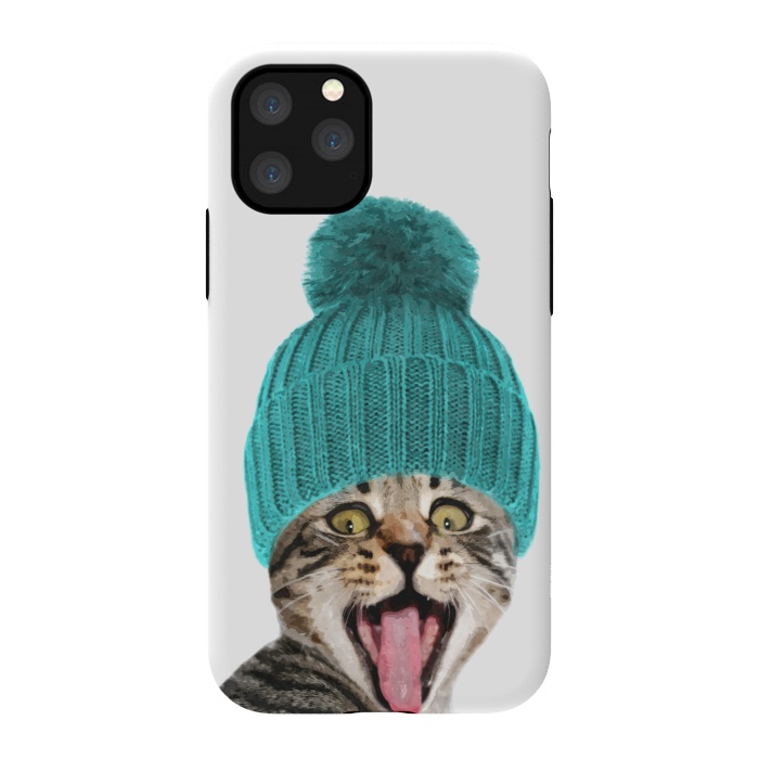 iPhone 11 Pro StrongFit Cat with Hat Portrait by Alemi