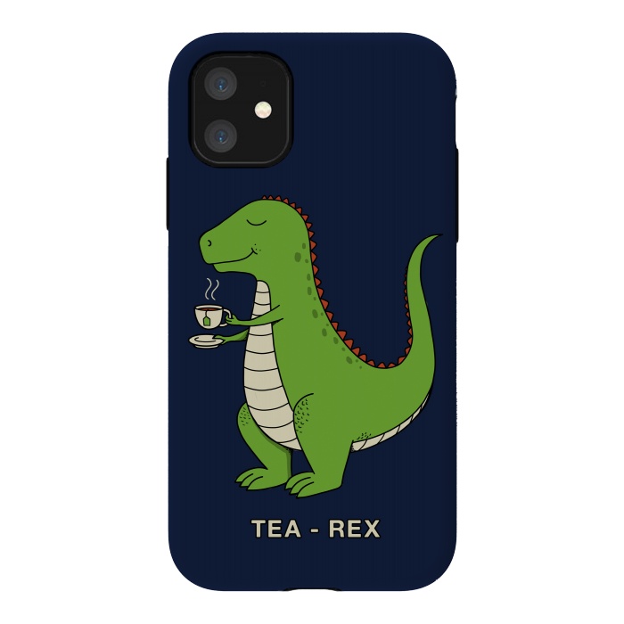 iPhone 11 StrongFit Tea Rex by Coffee Man