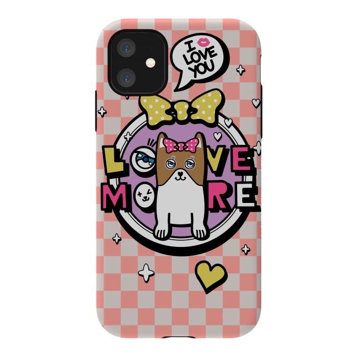 iPhone 11 StrongFit CUTIE DOG by Michael Cheung