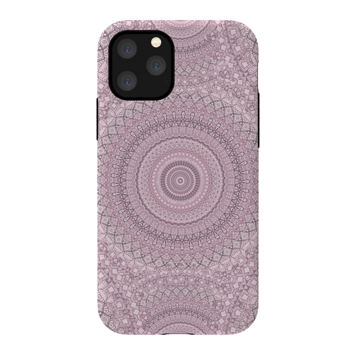 iPhone 11 Pro StrongFit Pastel Pink Mandala Art by Andrea Haase
