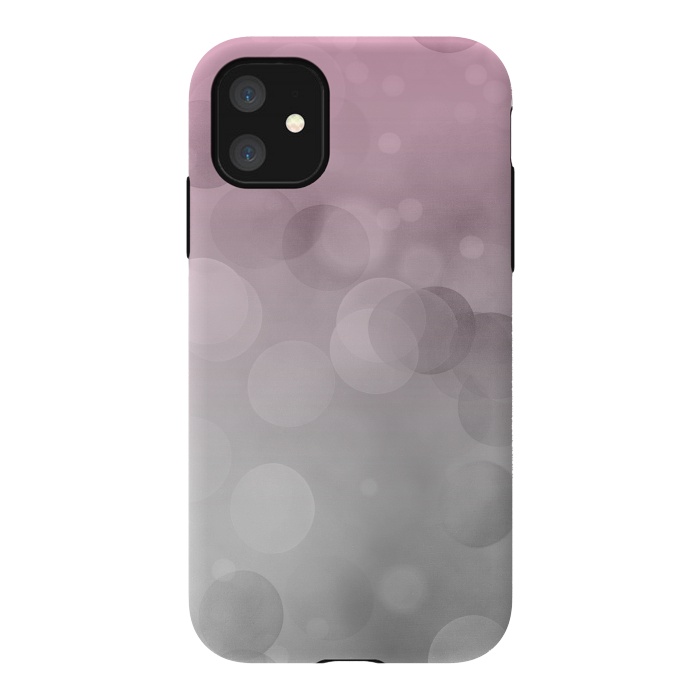 iPhone 11 StrongFit Floating Lense Flares In Grey And Pink by Andrea Haase
