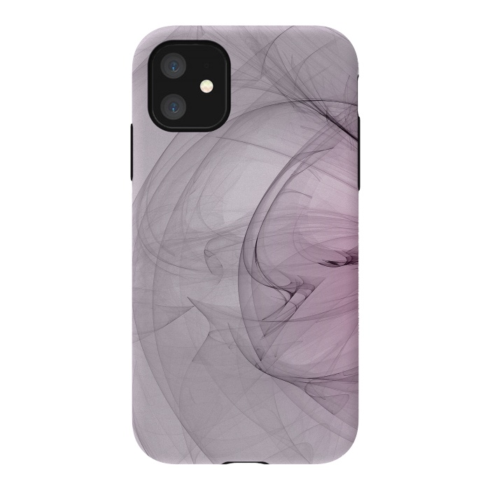 iPhone 11 StrongFit Purple Fractal Dreams by Andrea Haase