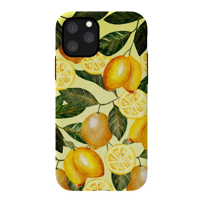 iPhone 11 Pro StrongFit Lemon Pattern by  Utart