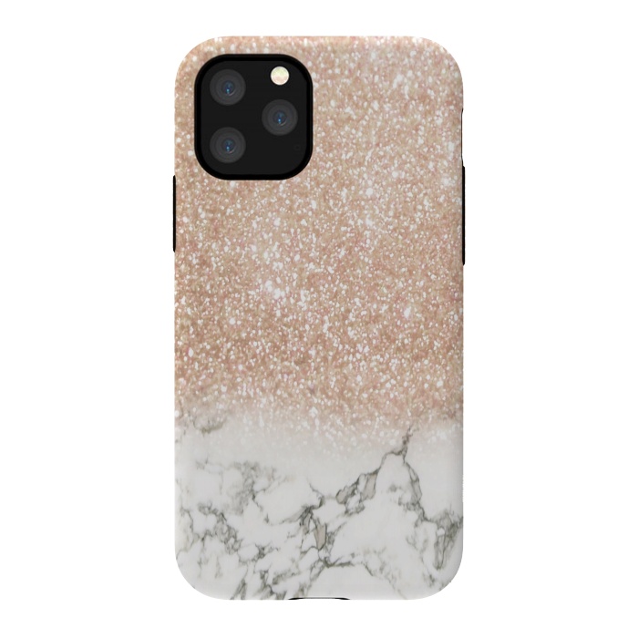 iPhone 11 Pro StrongFit Marble & Stardust Ombre by ''CVogiatzi.