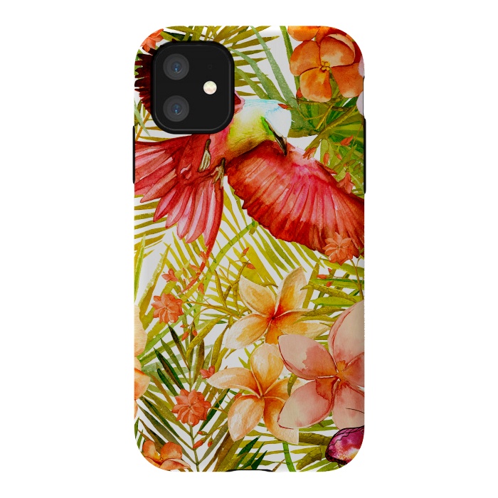 iPhone 11 StrongFit Tropical Bird in Jungle by  Utart