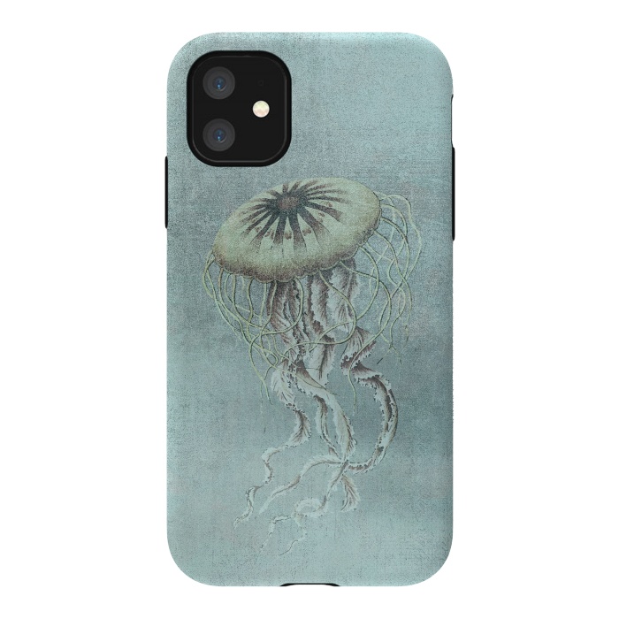 iPhone 11 StrongFit Underwater Jellyfish by Andrea Haase