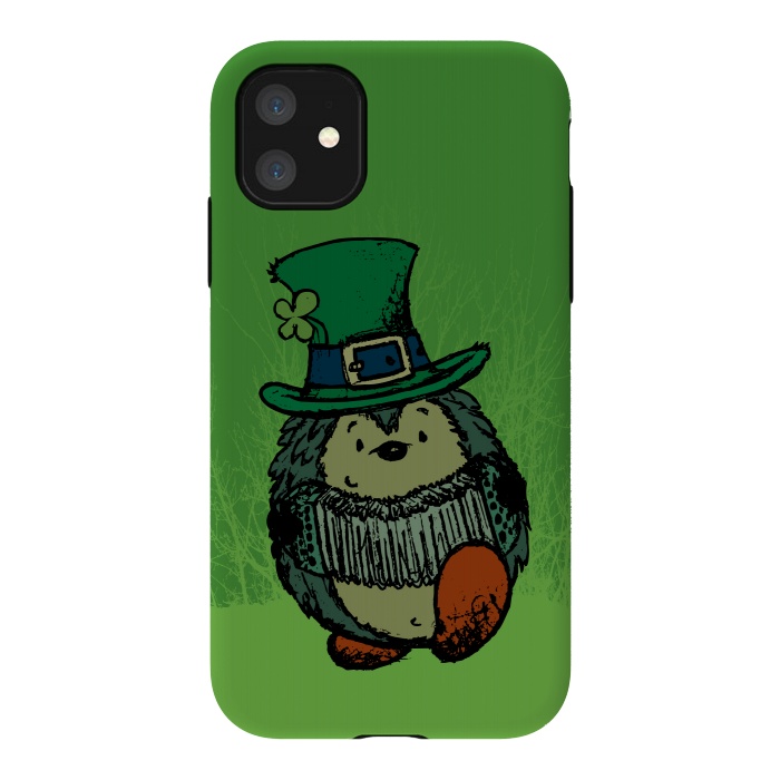 iPhone 11 StrongFit ST.PATRICK HEDGEHOG by Mangulica