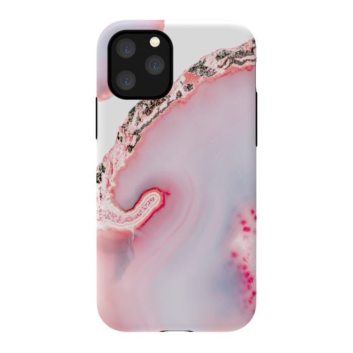 iPhone 11 Pro StrongFit Pink Agate Slices by  Utart