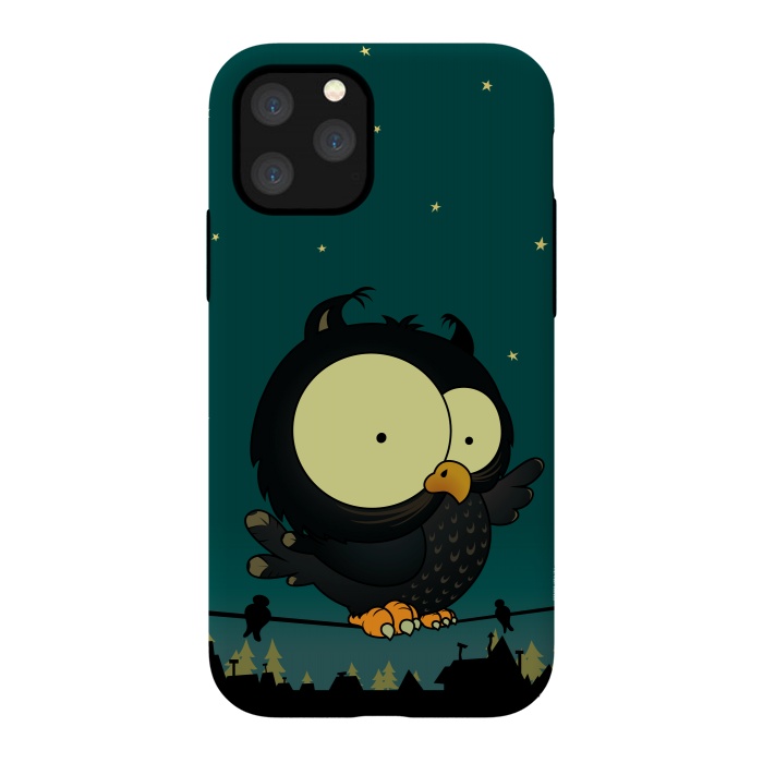 iPhone 11 Pro StrongFit Little Owl by Mangulica