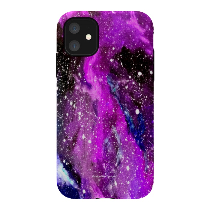 iPhone 11 StrongFit Ultraviolet Galaxy by Gringoface Designs