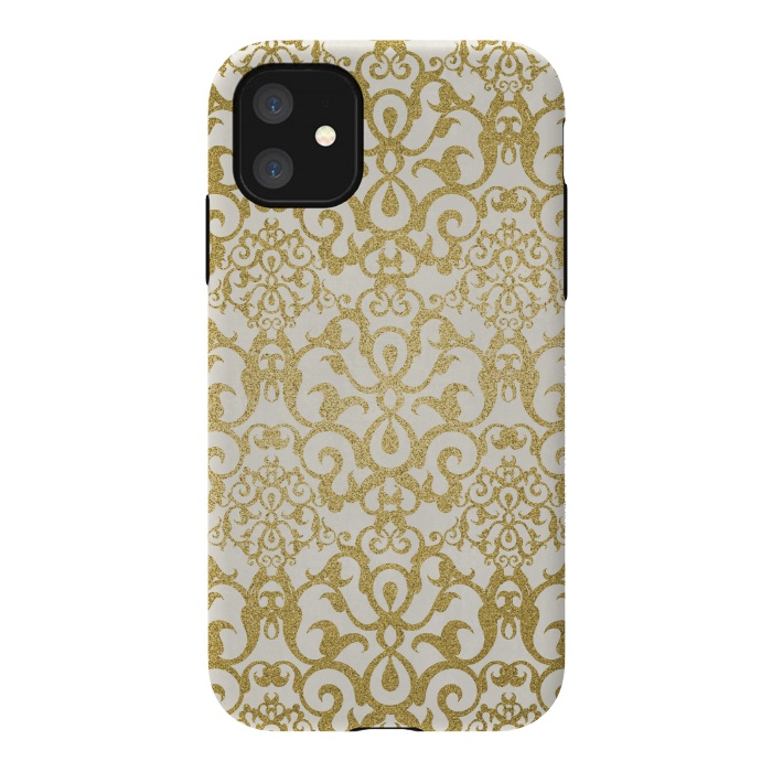 iPhone 11 StrongFit Golden Ornament Elegance by Andrea Haase
