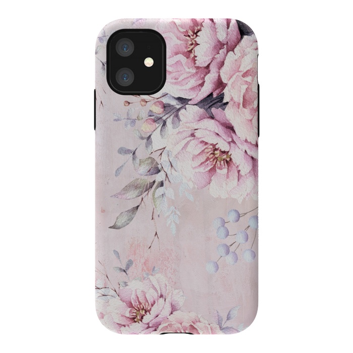 iPhone 11 StrongFit Vintage roses and Peonies by  Utart